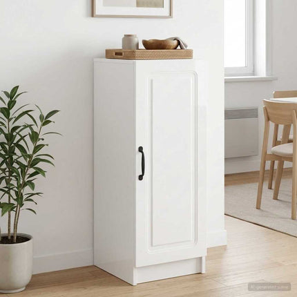Sideboard Vit högglans 33 x 34,5 x 87 cm Konstruerat trä