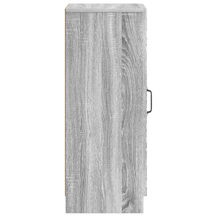 Sideboard Grå sonoma-ek 33 x 34,5 x 87 cm Konstruerat trä