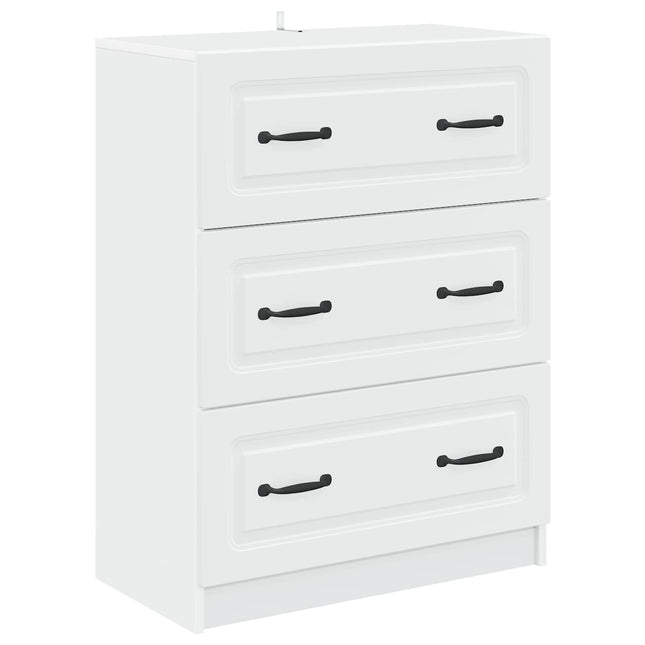 Lådans skåp Vit 66 x 34,5 x 87 cm Konstruerat trä