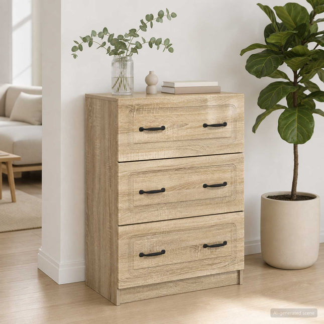 Lådans skåp Sonoma-ek 66 x 34,5 x 87 cm Konstruerat trä