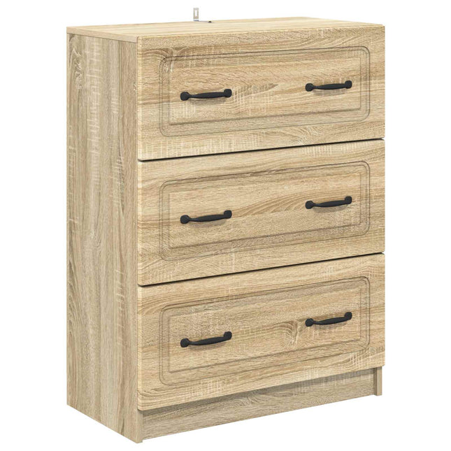 Lådans skåp Sonoma-ek 66 x 34,5 x 87 cm Konstruerat trä