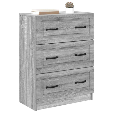 Lådans skåp Grå sonoma-ek 66 x 34,5 x 87 cm Konstruerat trä