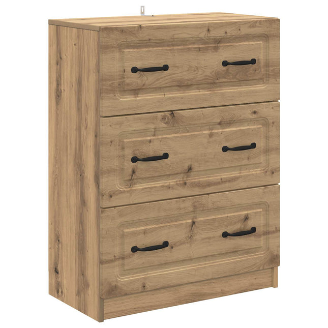 Lådans skåp 66 x 34,5 x 87 cm Konstruerat trä Artisan-ek