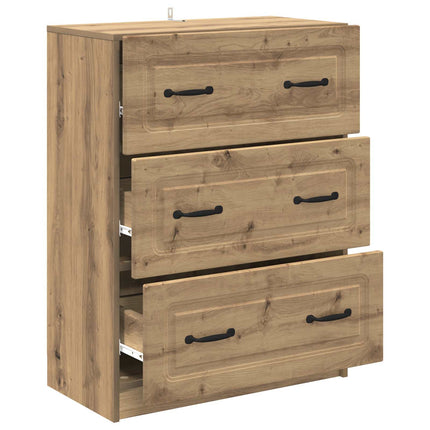 Lådans skåp Artisan-ek 66 x 34,5 x 87 cm Konstruerat trä