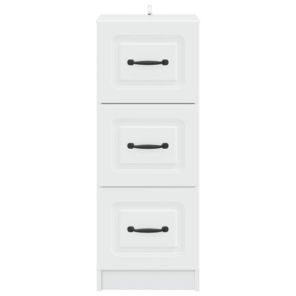 Lådans skåp Vit 33 x 34,5 x 87 cm Konstruerat trä