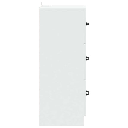 Lådans skåp Vit 33 x 34,5 x 87 cm Konstruerat trä