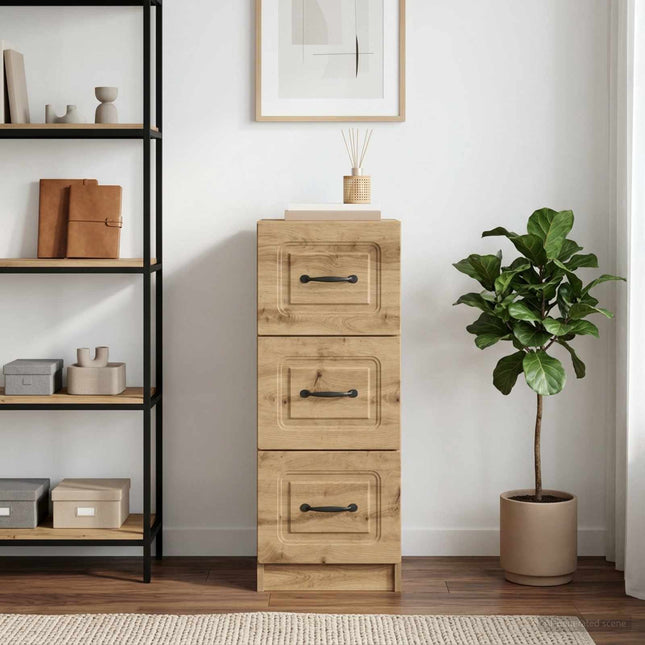 Lådans skåp 33 x 34,5 x 87 cm Konstruerat trä Artisan-ek