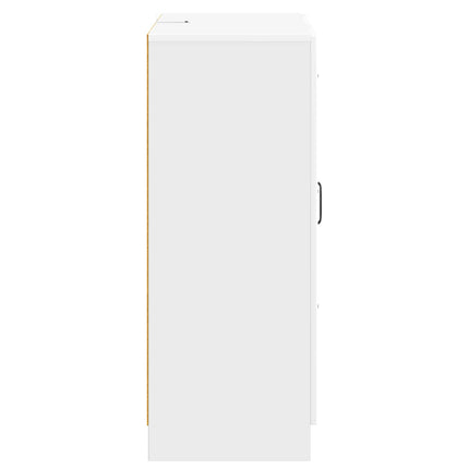 Sideboard Vit högglans 66 x 34,5 x 87 cm Konstruerat trä