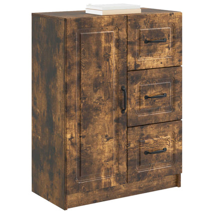 Sideboard med låda Rökt ek 66 x 34,5 x 87 cm Konstruerat trä