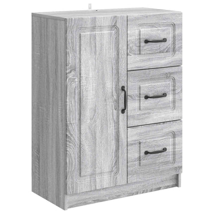 Sideboard Grå sonoma-ek 66 x 34,5 x 87 cm Konstruerat trä