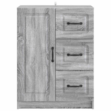 Sideboard Grå sonoma-ek 66 x 34,5 x 87 cm Konstruerat trä