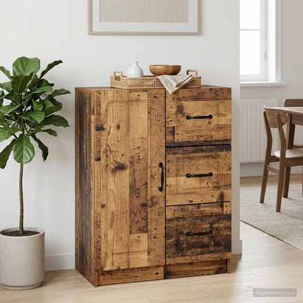 Sideboard Gammalt trä 66 x 34,5 x 87 cm Konstruerat trä