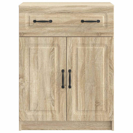 Sideboard med låda Sonoma-ek 66 x 34,5 x 87 cm Konstruerat trä