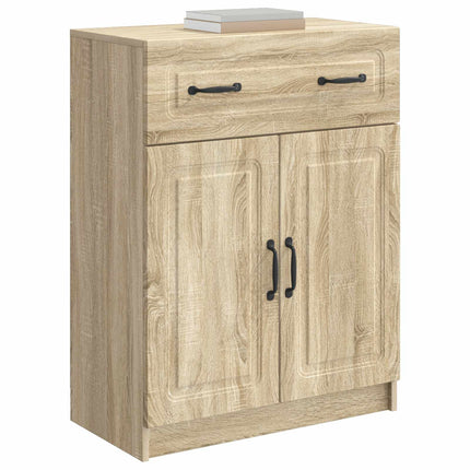 Sideboard med låda Sonoma-ek 66 x 34,5 x 87 cm Konstruerat trä