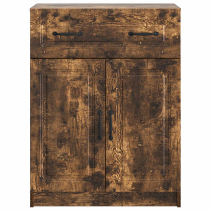 Sideboard med låda Rökt ek 66 x 34,5 x 87 cm Konstruerat trä