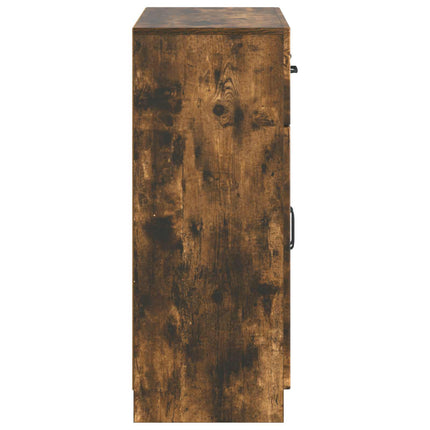 Sideboard med låda Rökt ek 66 x 34,5 x 87 cm Konstruerat trä