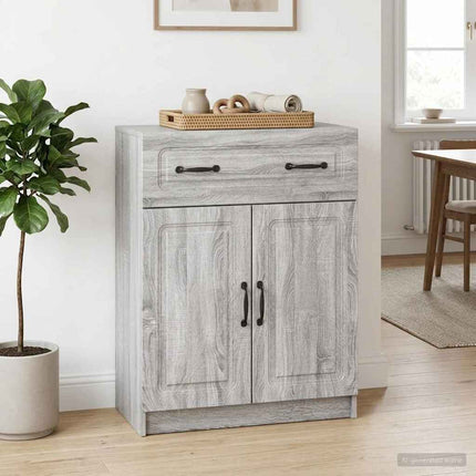 Sideboard Grå sonoma-ek 66 x 34,5 x 87 cm Konstruerat trä