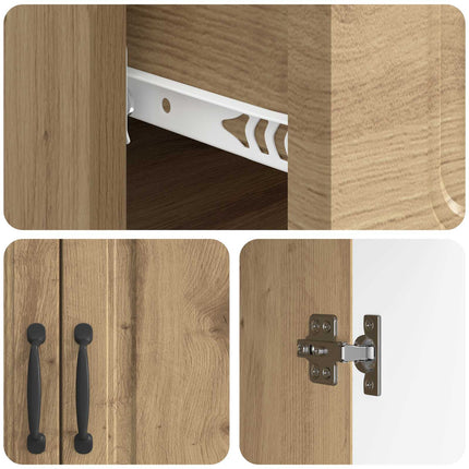 Sideboard Artisan-ek 66 x 34,5 x 87 cm Konstruerat trä
