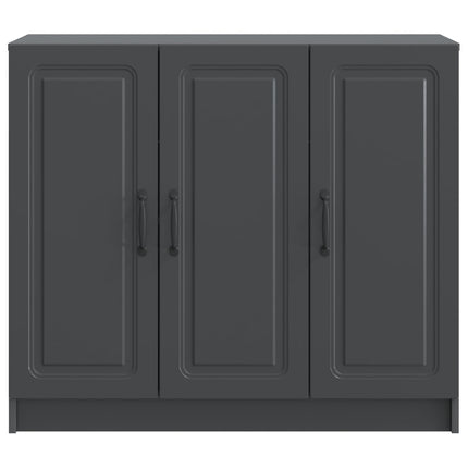 Sideboard Svart 89 x 34,5 x 77 cm Konstruerat trä