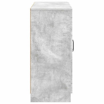 Sideboard Betonggrå 89 x 34,5 x 77 cm Konstruerat trä