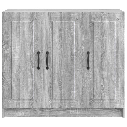 Sideboard Grå sonoma-ek 89 x 34,5 x 77 cm Konstruerat trä