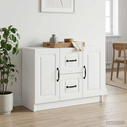 Sideboard Vit 89 x 34,5 x 57 cm Konstruerat trä