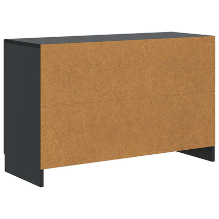 Sideboard med låda Svart 89 x 34,5 x 57 cm Konstruerat trä