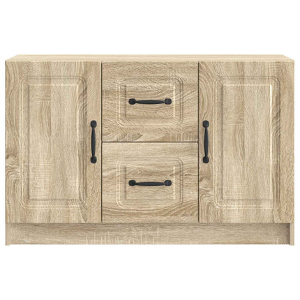 Sideboard med låda Sonoma-ek 89 x 34,5 x 57 cm Konstruerat trä