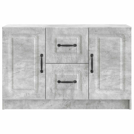 Sideboard med låda Betonggrå 89 x 34,5 x 57 cm Konstruerat trä