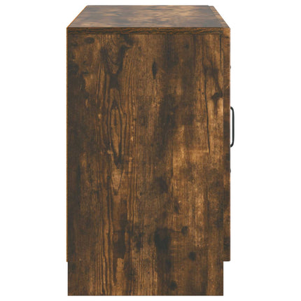 Sideboard med låda Rökt ek 89 x 34,5 x 57 cm Konstruerat trä