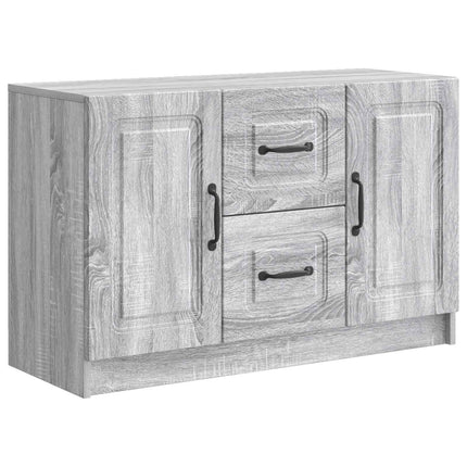 Sideboard Grå sonoma-ek 89 x 34,5 x 57 cm Konstruerat trä