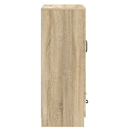 Sideboard med låda Sonoma-ek 66 x 34,5 x 92 cm Konstruerat trä