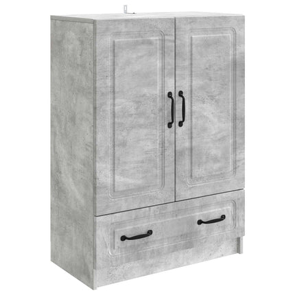 Sideboard med låda Betonggrå 66 x 34,5 x 92 cm Konstruerat trä