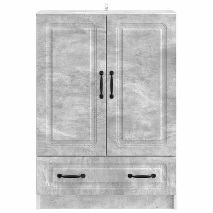 Sideboard med låda Betonggrå 66 x 34,5 x 92 cm Konstruerat trä