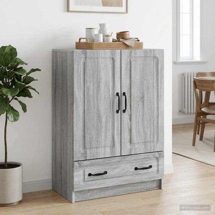 Sideboard Grå sonoma-ek 66 x 34,5 x 92 cm Konstruerat trä