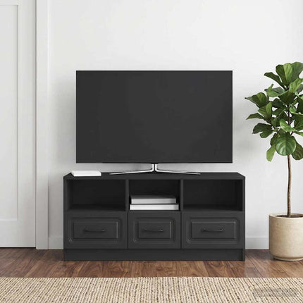 TV-skåp med låda Svart 102 x 34,5 x 47 cm Konstruerat trä
