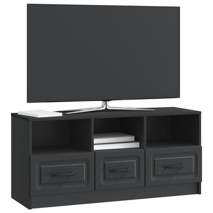 TV-skåp med låda Svart 102 x 34,5 x 47 cm Konstruerat trä
