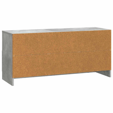 TV-skåp med låda Betonggrå 102 x 34,5 x 47 cm Konstruerat trä
