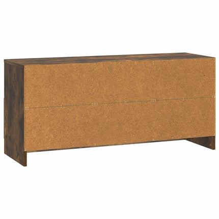 TV-skåp med låda Rökt ek 102 x 34,5 x 47 cm Konstruerat trä