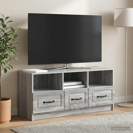 TV-skåp Grå sonoma-ek 102 x 34,5 x 47 cm Konstruerat trä