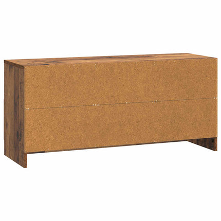TV-skåp med låda Gammalt trä 102 x 34,5 x 47 cm Konstruerat trä