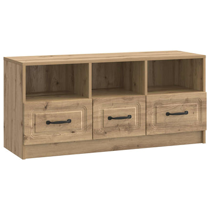 TV-skåp med låda Artisan-ek 102 x 34,5 x 47 cm Konstruerat trä