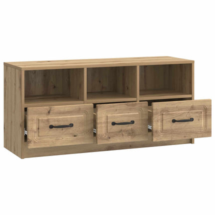 TV-skåp med låda Artisan-ek 102 x 34,5 x 47 cm Konstruerat trä