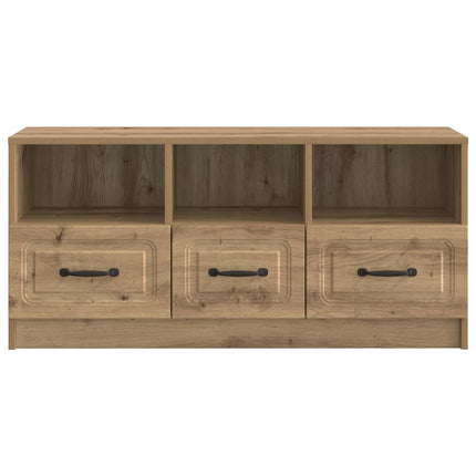 TV-skåp med låda Artisan-ek 102 x 34,5 x 47 cm Konstruerat trä