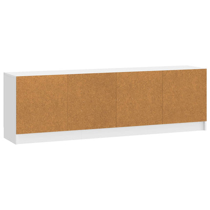 TV-skåp Vit högglans 150 x 31 x 47 cm Konstruerat trä