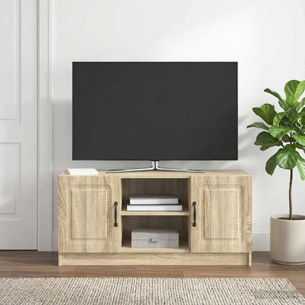 TV-skåp Sonoma-ek 102 x 34,5 x 47 cm Konstruerat trä