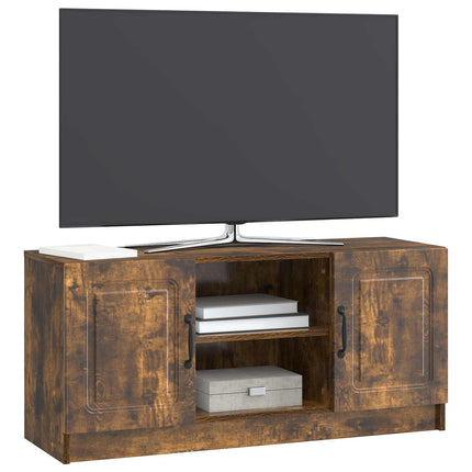 TV-skåp Rökt ek 102 x 34,5 x 47 cm Konstruerat trä