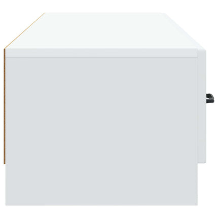 TV-skåp med låda Vit 147 x 34,5 x 27 cm Konstruerat trä