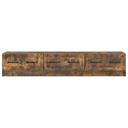 TV-skåp med låda Rökt ek 147 x 34,5 x 27 cm Konstruerat trä