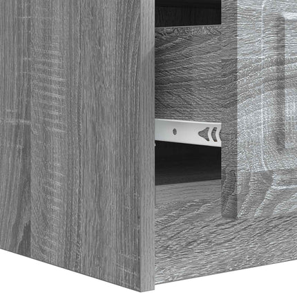 TV-skåp Grå sonoma-ek 147 x 34,5 x 27 cm Konstruerat trä